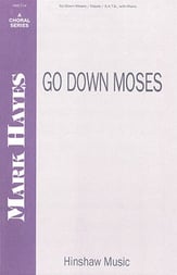 Go Down, Moses SATB choral sheet music cover